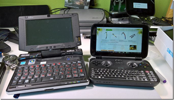 GPD Win & Fujitsu Lifebook U810 6 screen UMPC GPD Win & Fujitsu Lifebook U810 6 screen UMPC
